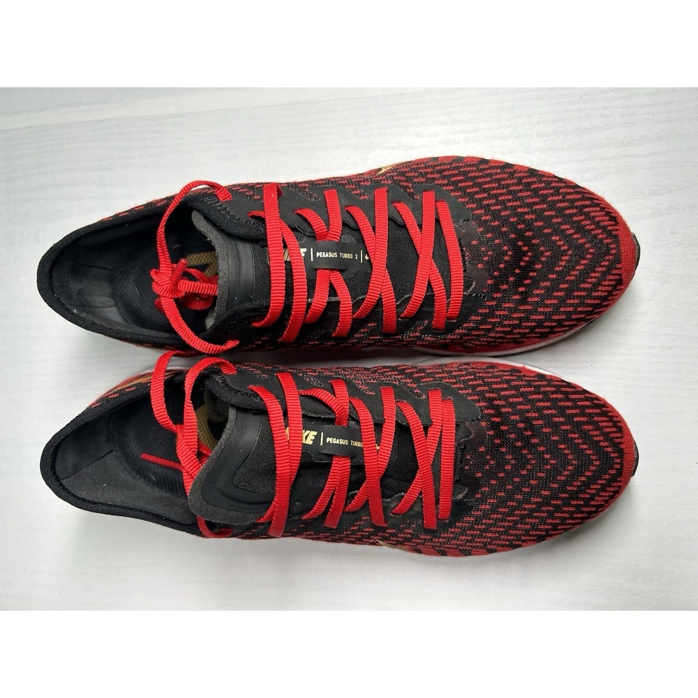 Nike Zoom Pegasus Turbo 2 University Red Gold W - Size‎ 6.5 - Pre Owned/No box